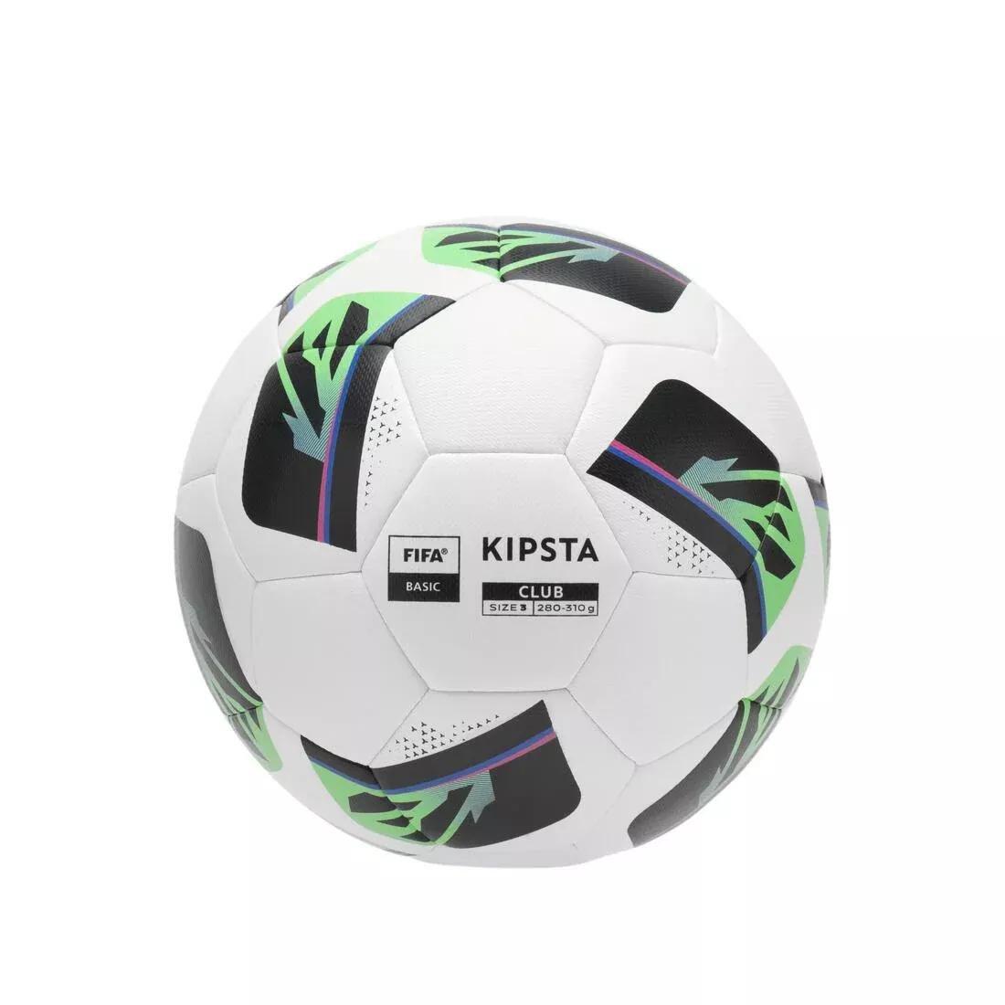ULTRA WHITE Size 3 Football Club Hybrid - White, No Color, large image number 6
