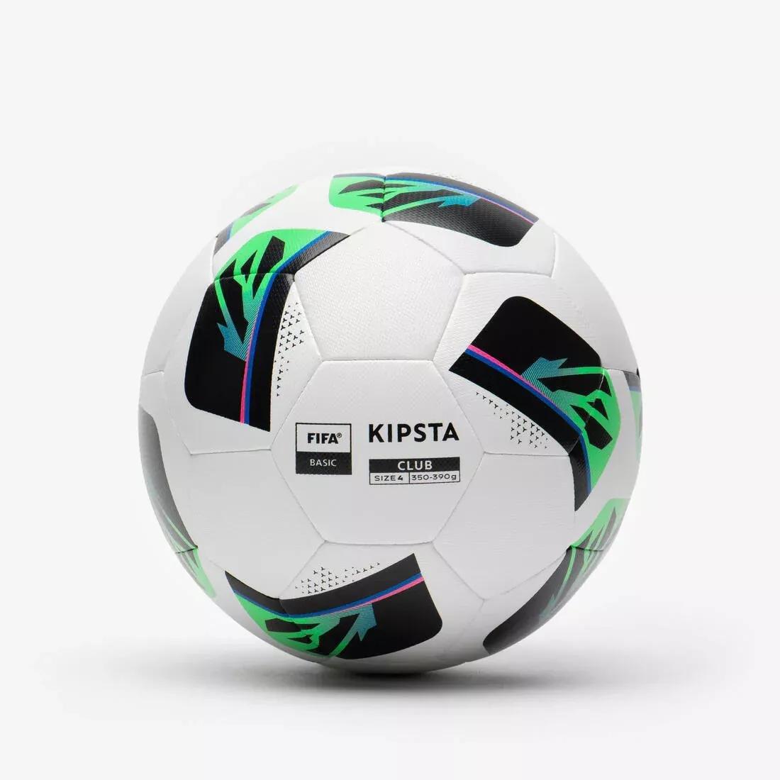 ULTRA WHITE Size 4 FIFA Basic Football Club Hybrid - White, No Color, large image number 4