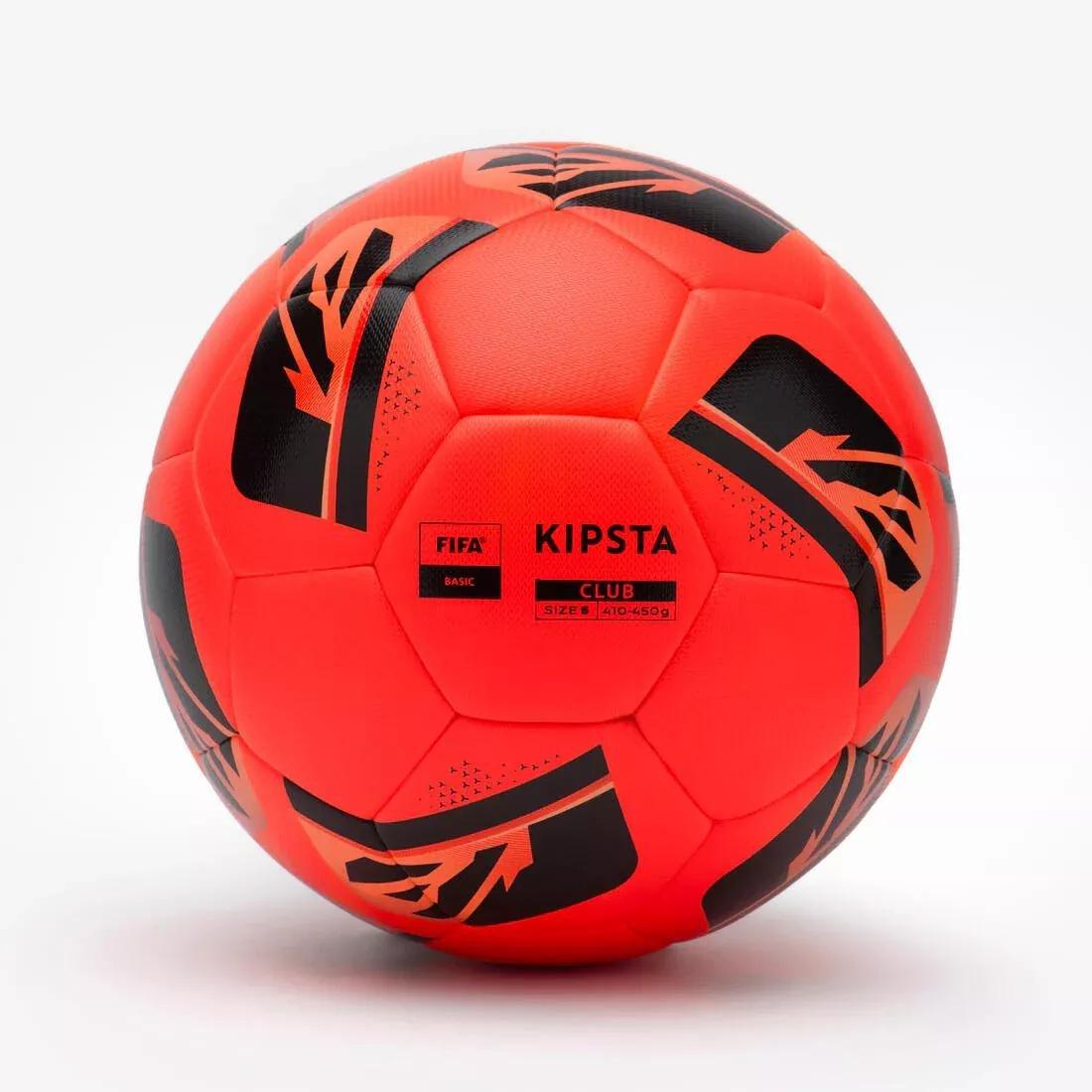Size 5 FIFA Basic Football Club Hybrid, Orange, No Color, large image number 8