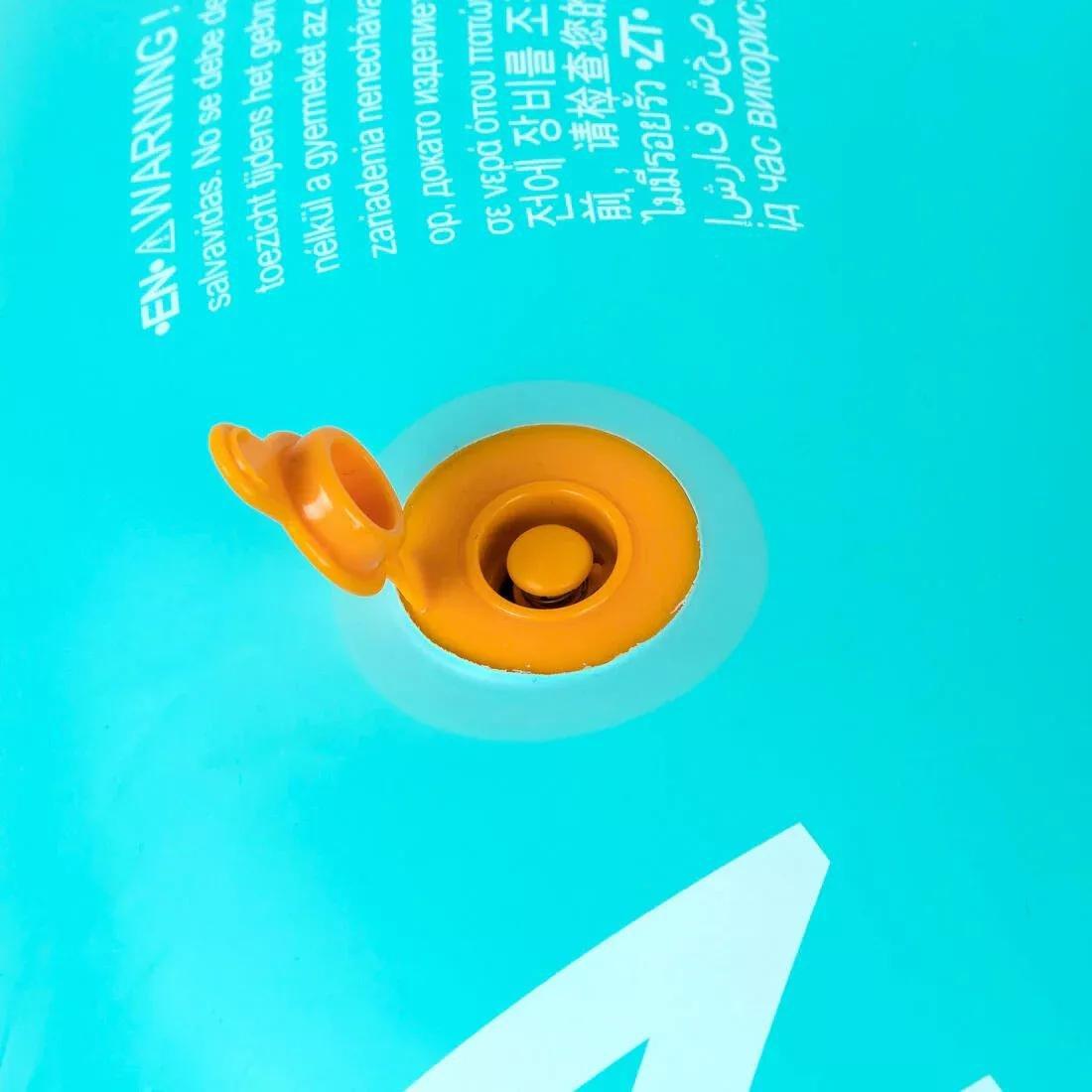 Large 92 Cm Inflatable Printed Pool Ring With Comfort Grips, Green, No Color, large image number 11