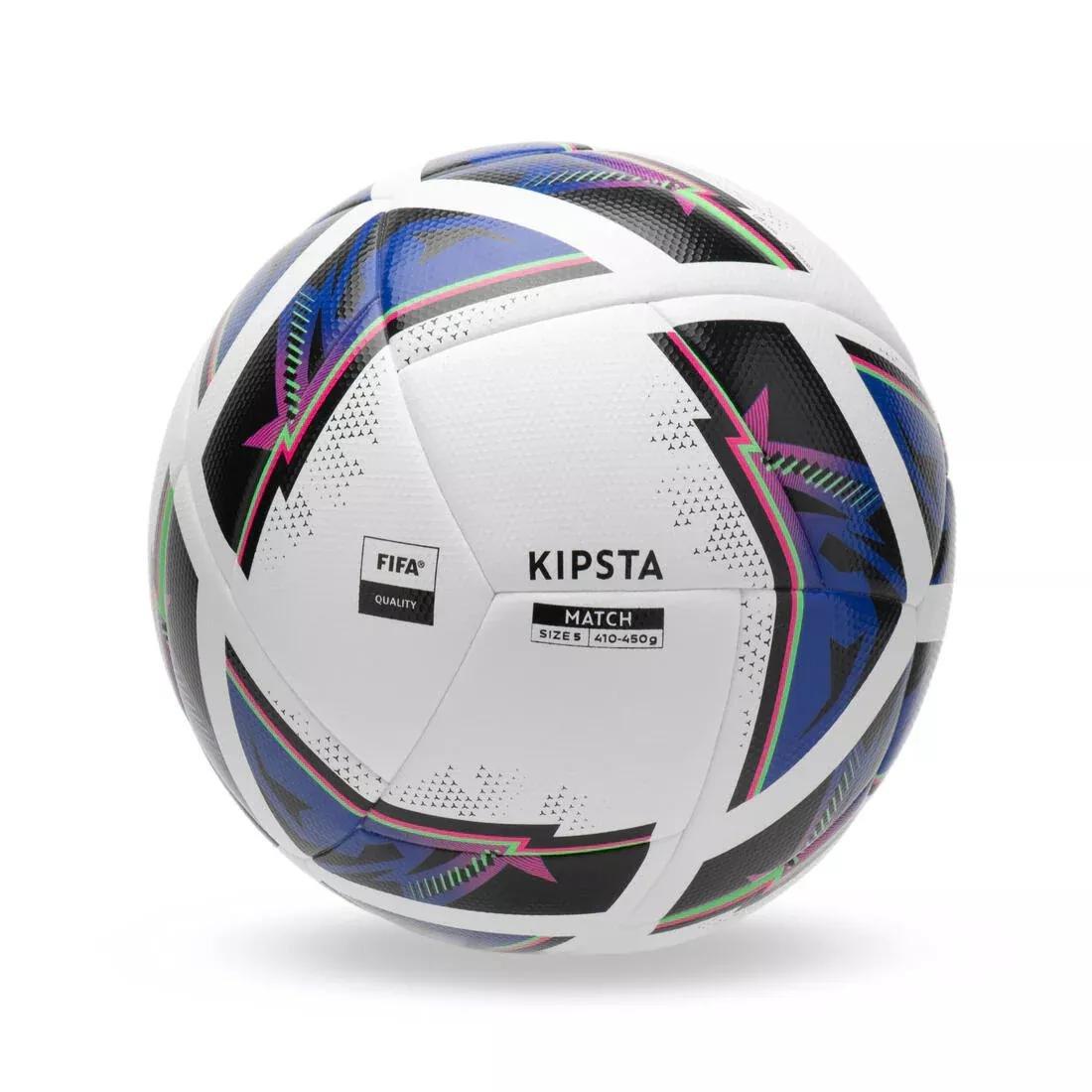ULTRA WHITE Size 5 FIFA Quality Football Hybrid 2 Match Ball - White, No Color, medium