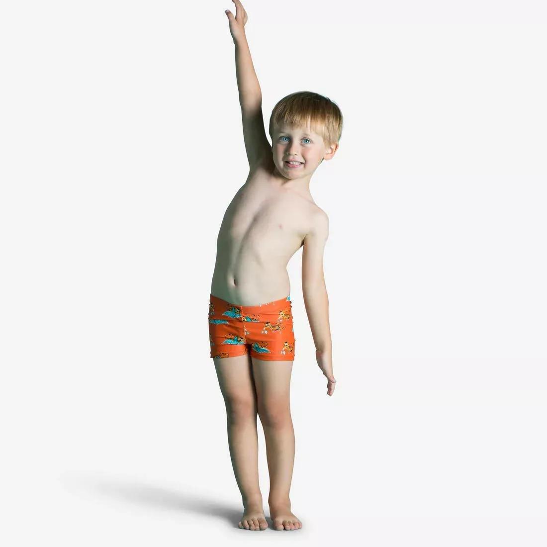 Kids Unisex Swim Shorts, Yellow, , large image number 2