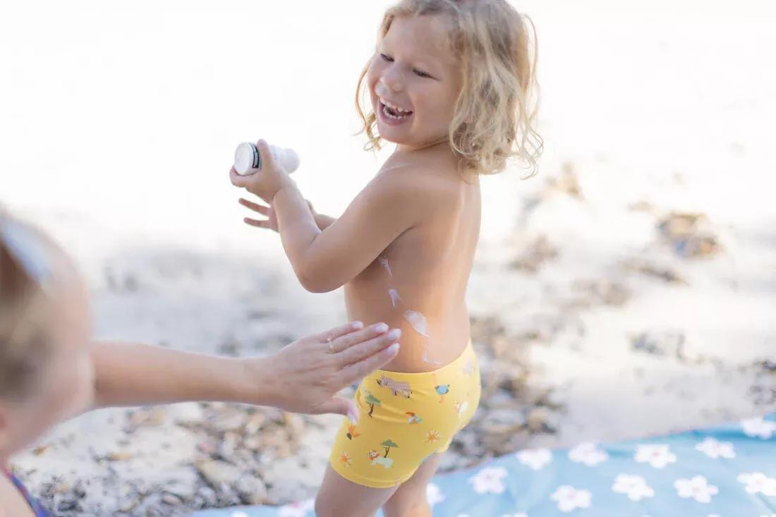 Kids Unisex Swim Shorts, Yellow, , large image number 5