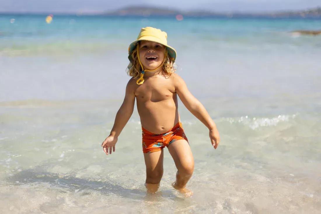 Kids Unisex Swim Shorts, Yellow, , large image number 6
