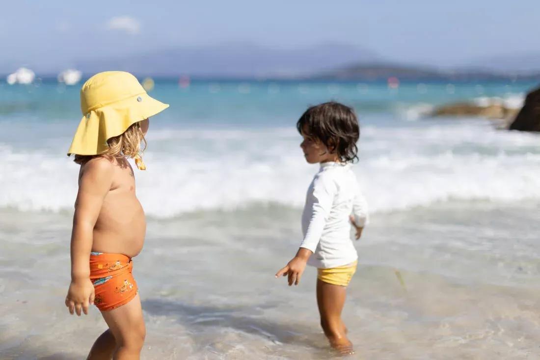 Kids Unisex Swim Shorts, Yellow, , large image number 8