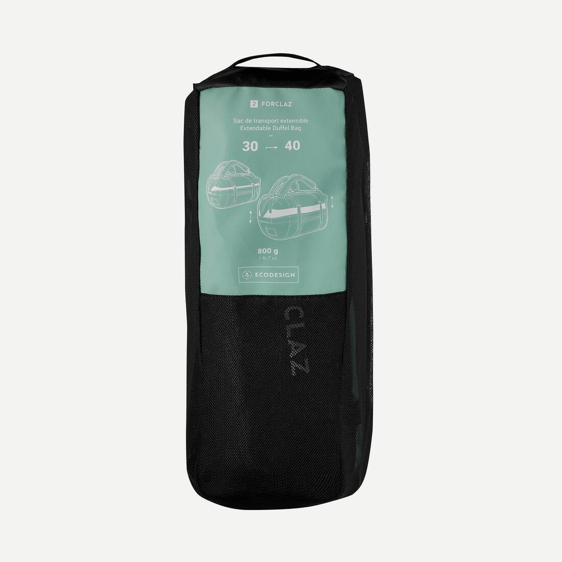 Duffle Carry Bag - 30/40 L - Extendable, Green, No Color, large image number 6