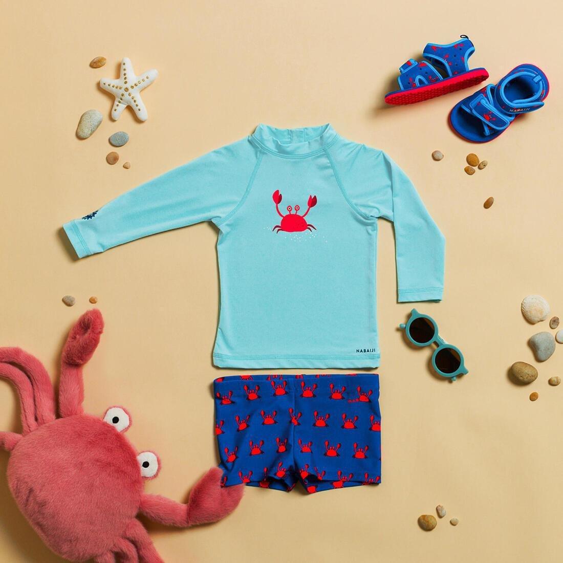 Kids Unisex Long-Sleeve Uv-Protection T-Shirt, White, No Color, large image number 11