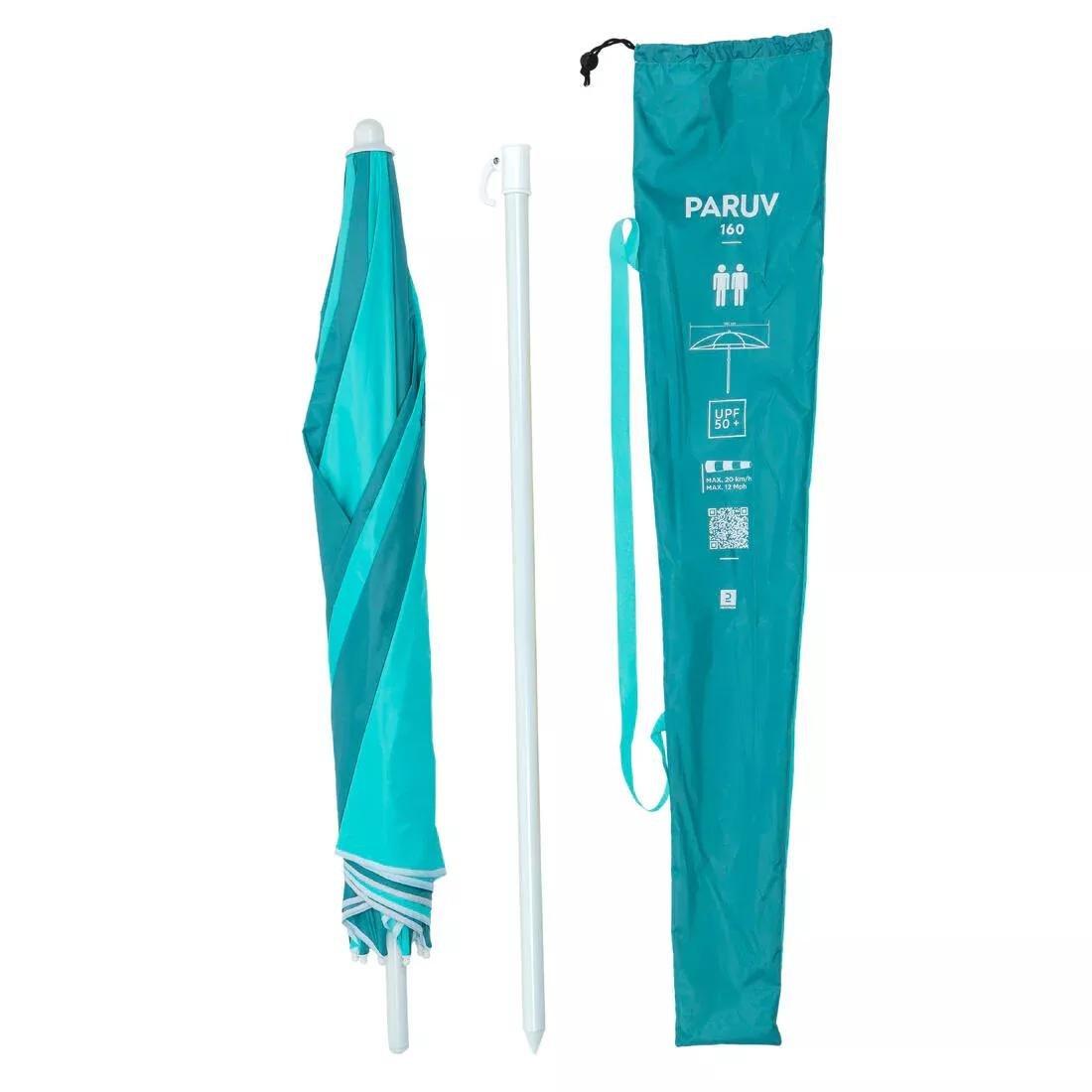 Paruv 160 Beach Parasol - Upf 50+ 2 Places, Blue, No Color, large image number 5