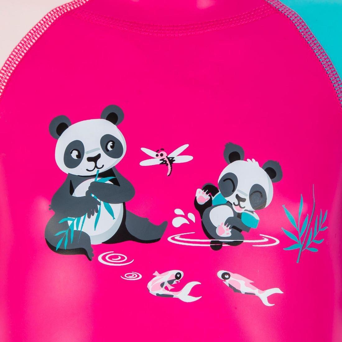 NABAIJI - Kids Uv Protection Wetsuit Kloupi - Panda Print, Pink