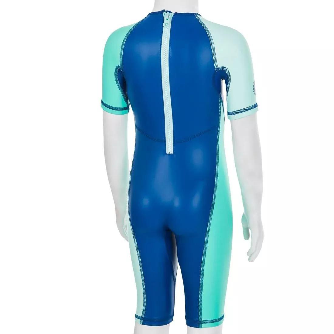 Kids Girls Uv Protection Wetsuit Kloupi - Panda Print, Blue, , large image number 10