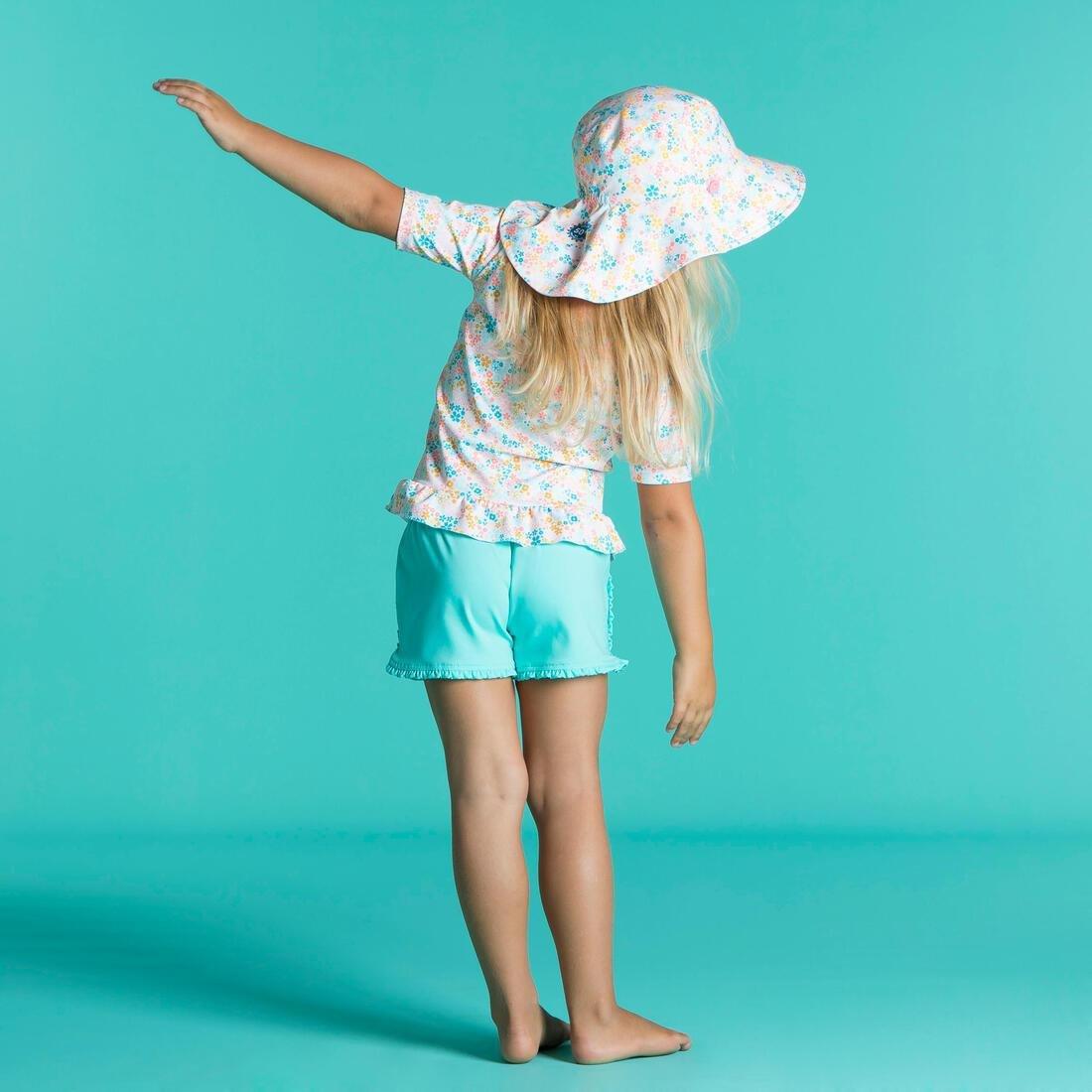 Kids Unisex Reversible Anti-Uv Hat, Yellow, , large image number 1