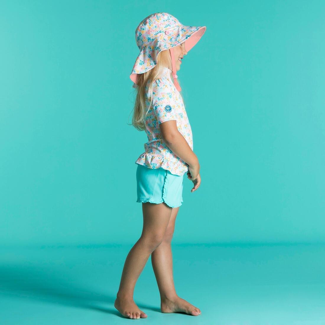 Kids Unisex Reversible Anti-Uv Hat, Yellow, , large image number 11