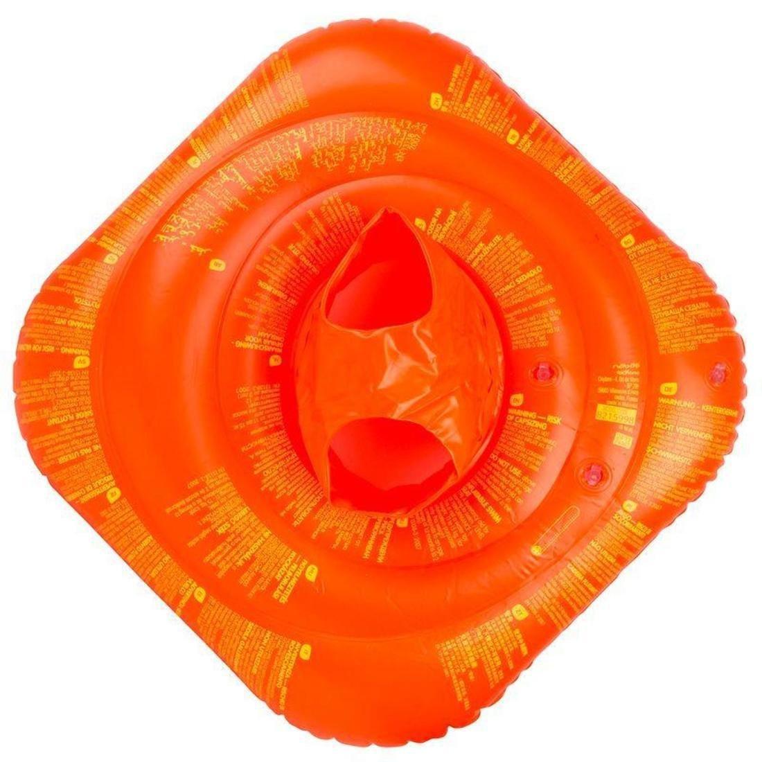 Baby's orange inflatable swim ring with seat for infants weighing 11- 15 kg, No Color, large image number 3