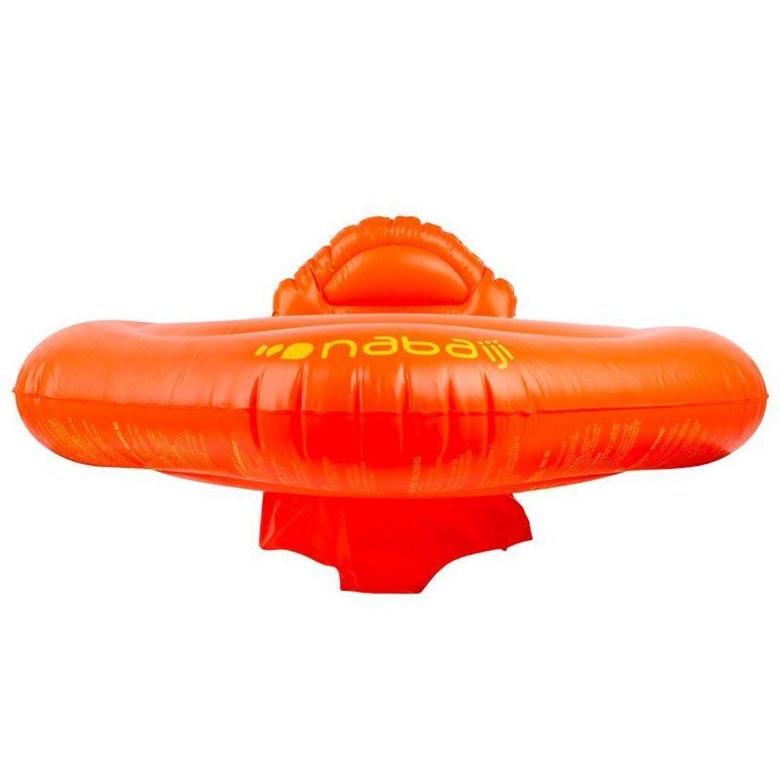 Baby's orange inflatable swim ring with seat for infants weighing  11- 15 kg, , large image number 4