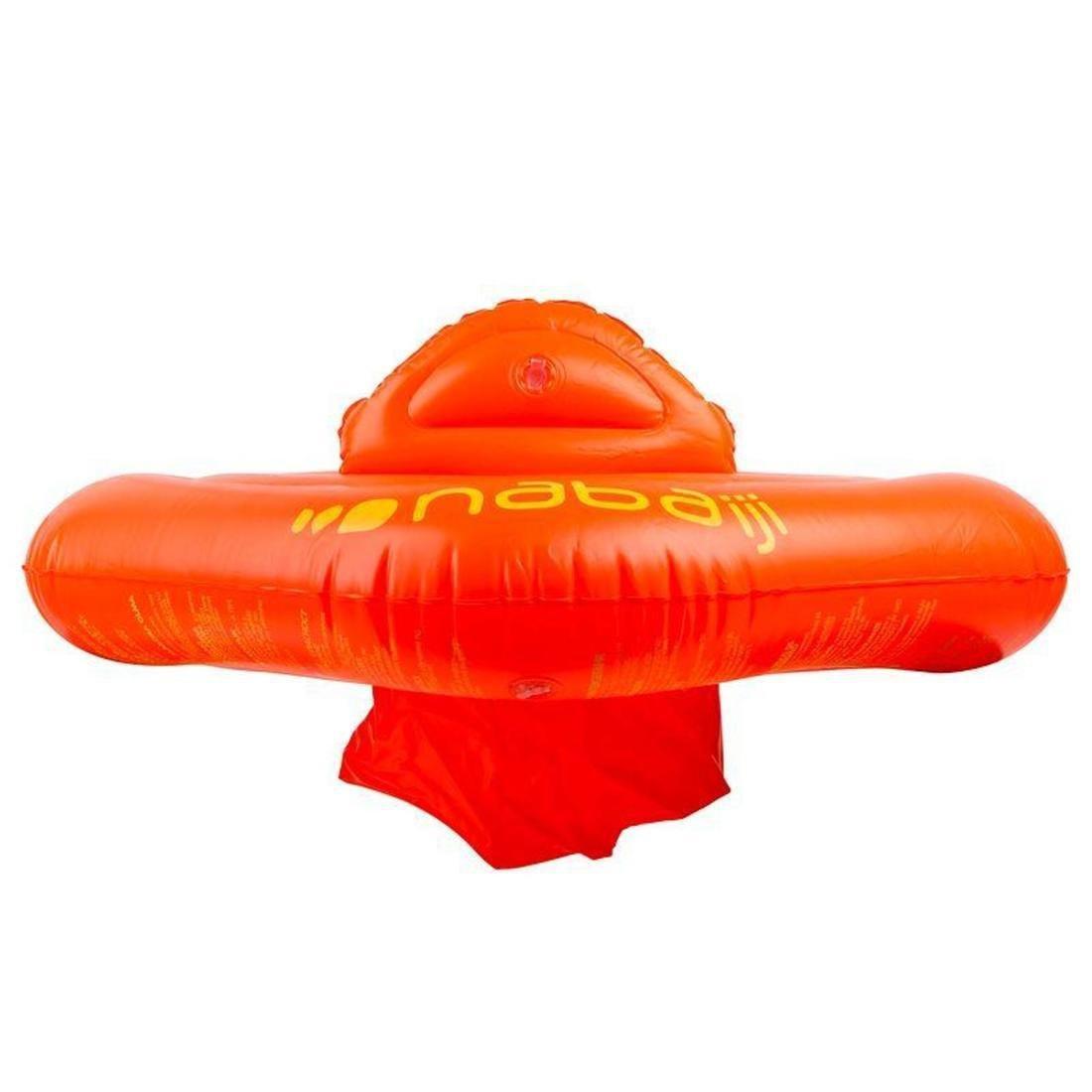 NABAIJI - Baby's orange inflatable swim ring with seat for infants weighing  11- 15 kg