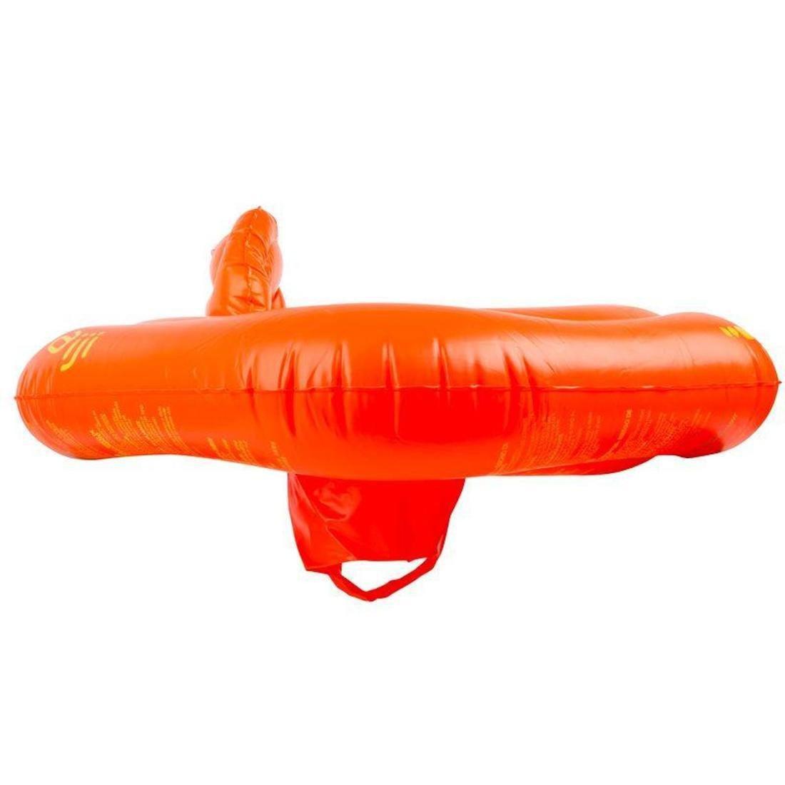 NABAIJI - Baby's orange inflatable swim ring with seat for infants weighing  11- 15 kg