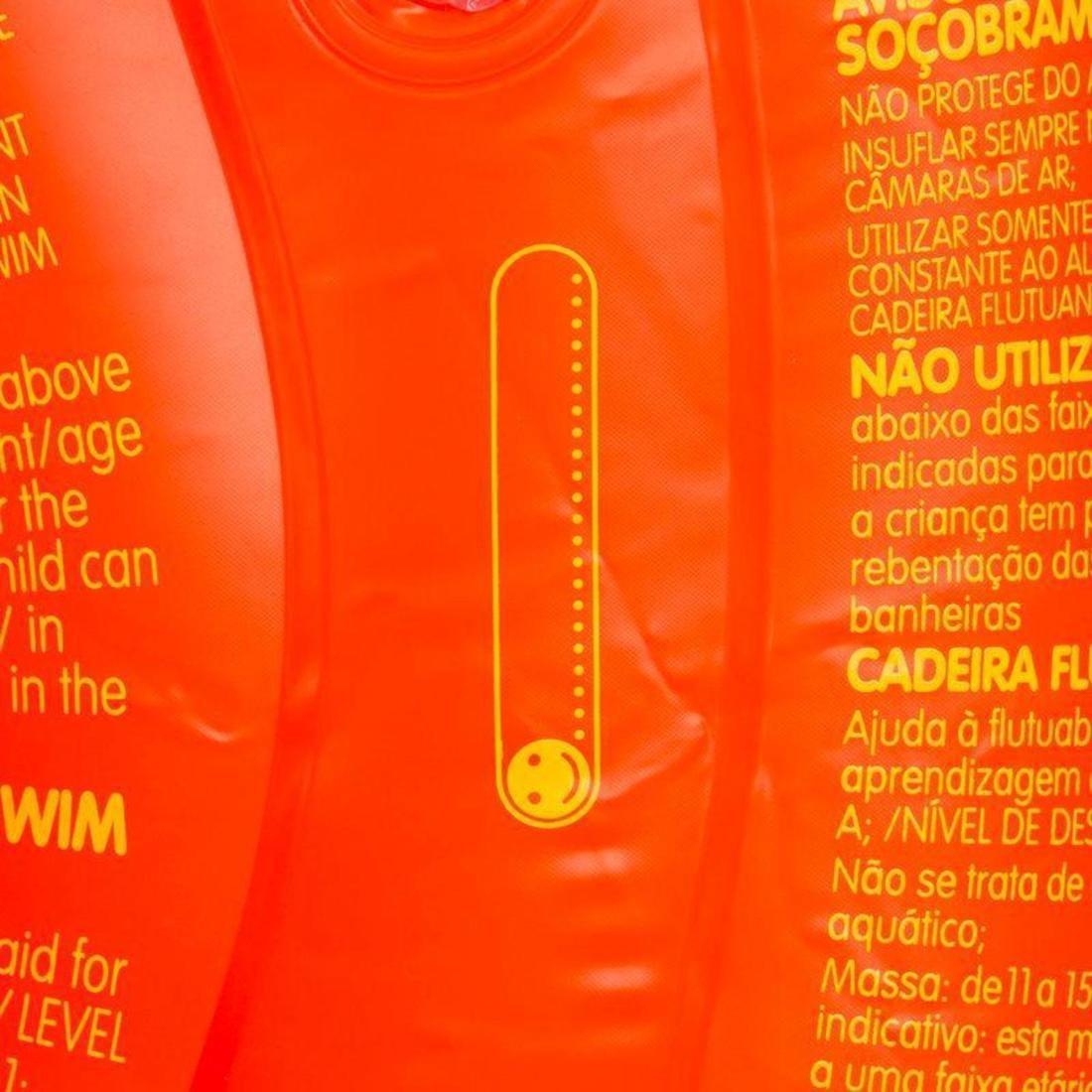 Baby's orange inflatable swim ring with seat for infants weighing  11- 15 kg, , large image number 9