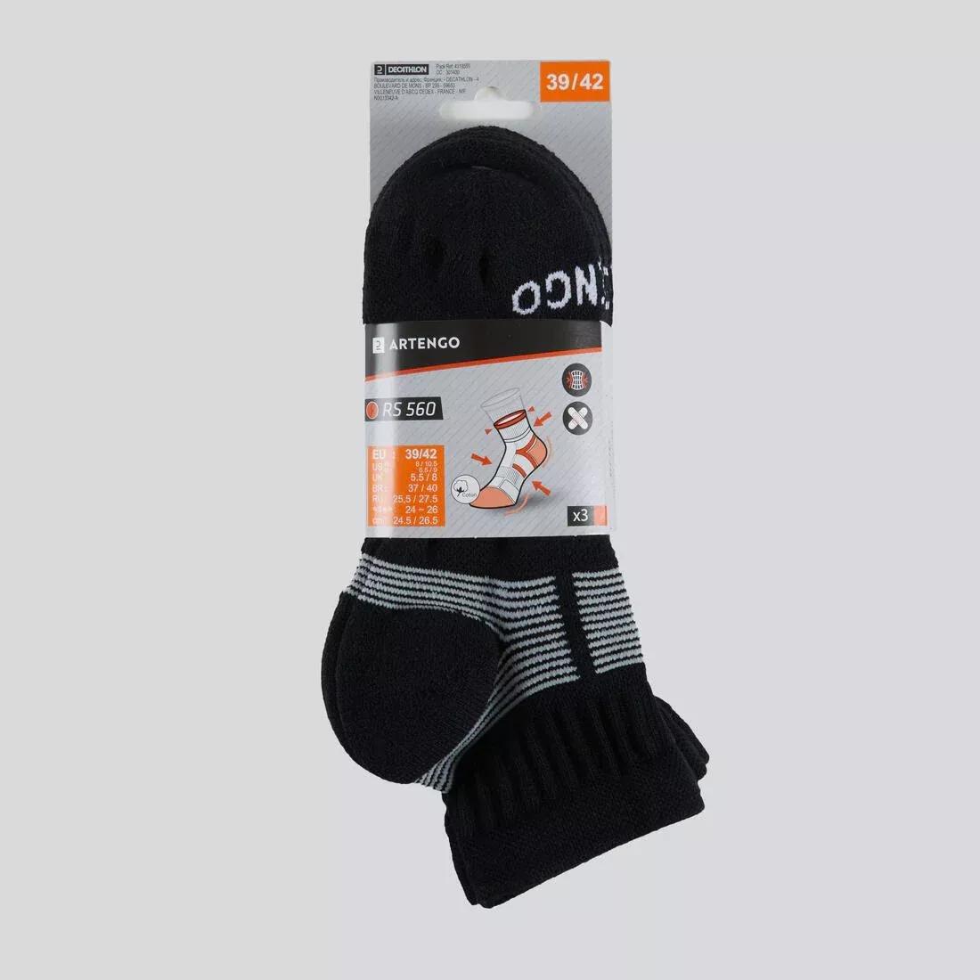Sports Socks -RS560 Mid - Tri-Pack, Black, No Color, large image number 6