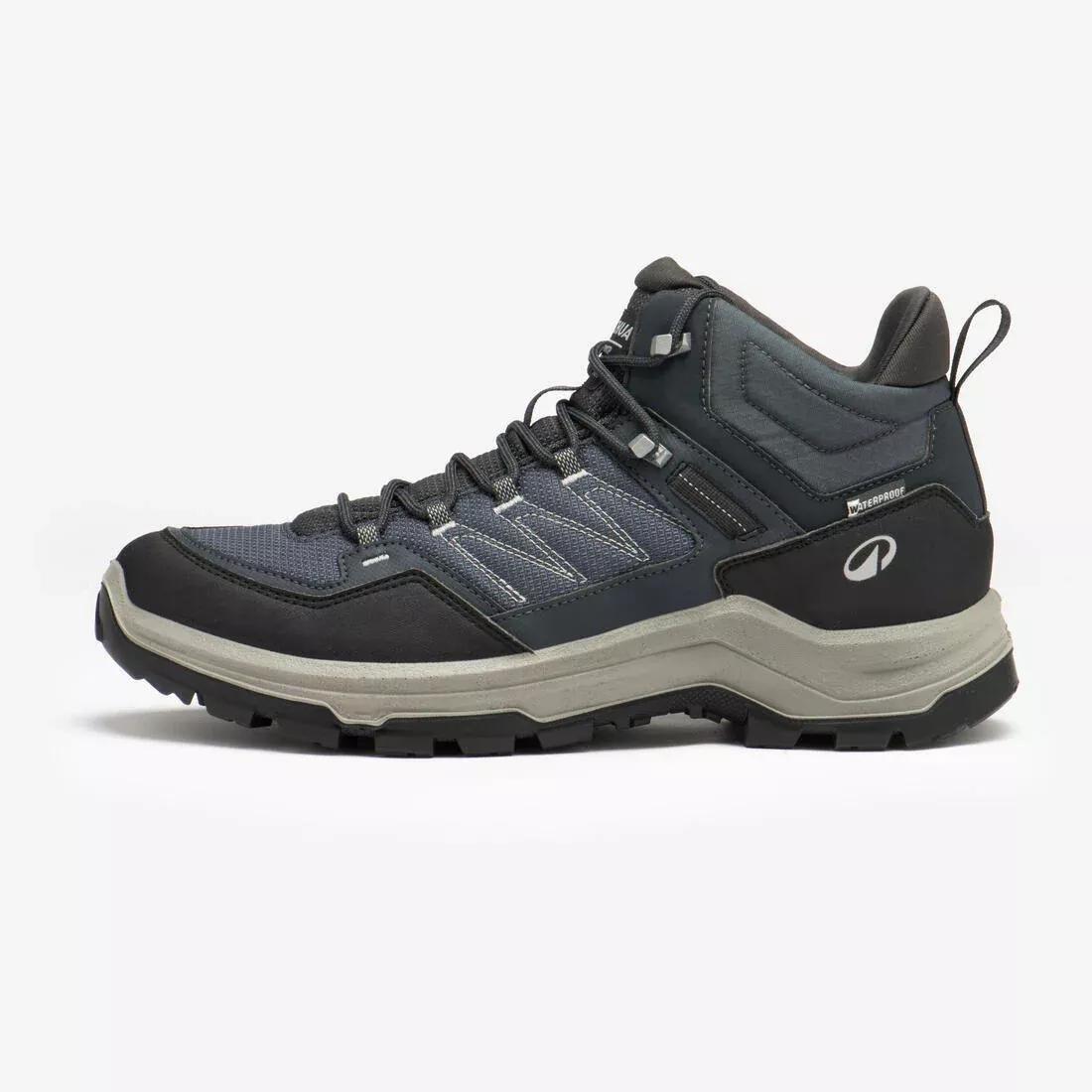 Men Waterproof Walking Boots - MH100, Navy, No Color, medium