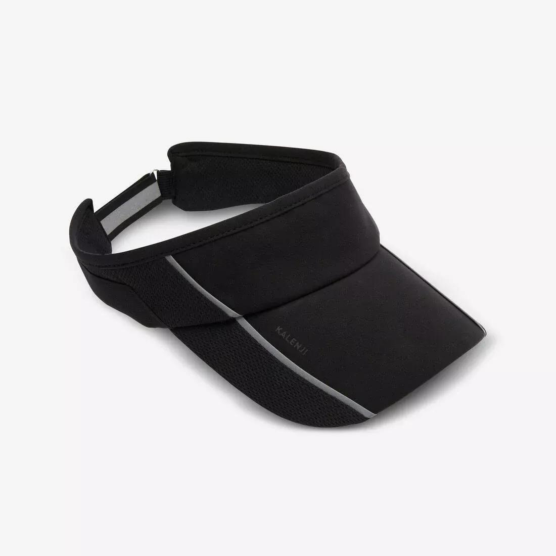 Unisex Adjustable Running Visor, Black, No Color, large image number 0