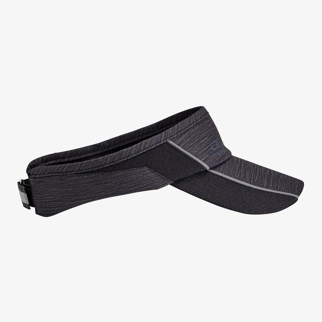 Unisex Adjustable Running Visor, Black, No Color, large image number 1