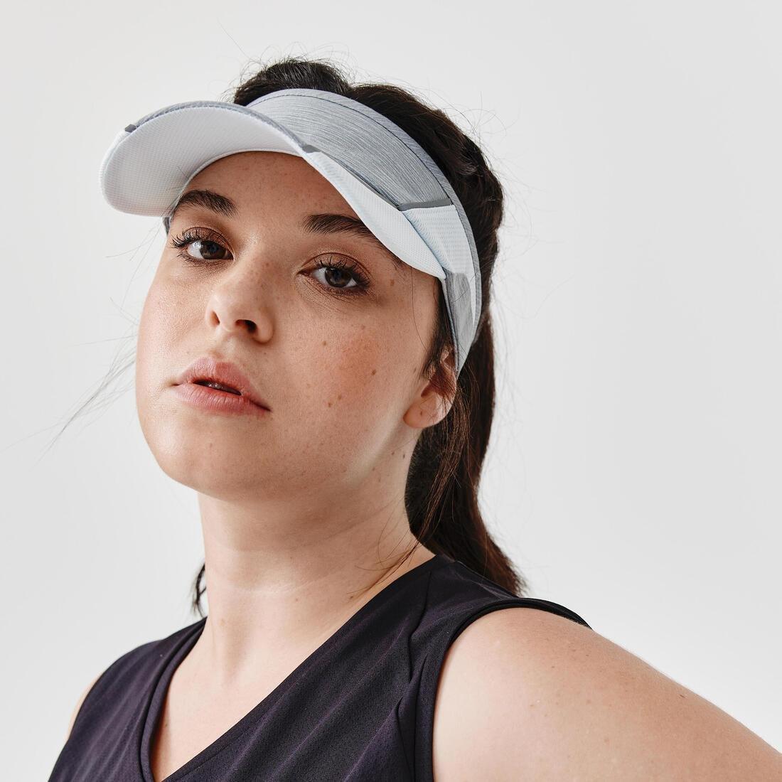 Unisex Adjustable Running Visor, Black, No Color, large image number 8
