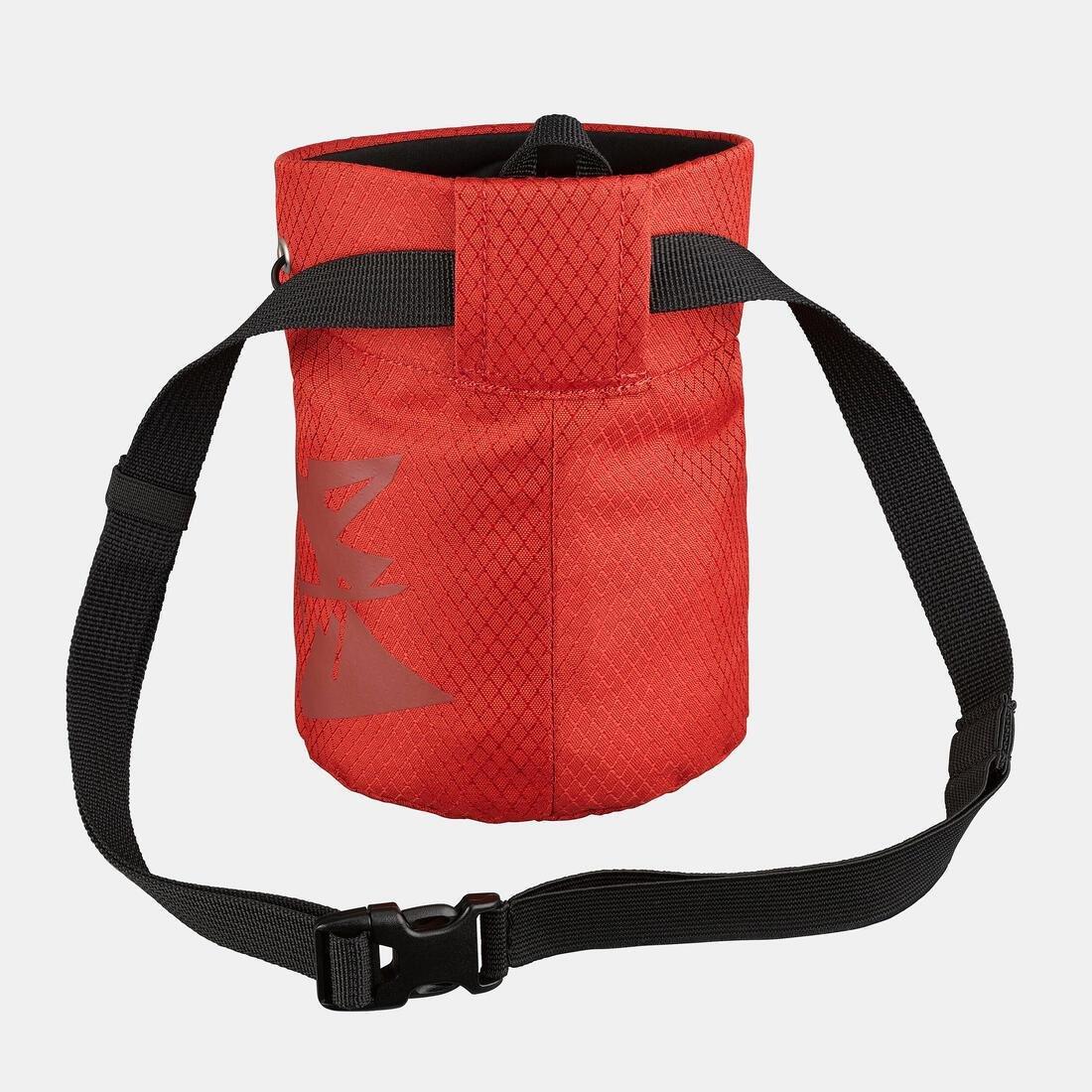 CLIMBING CHALK BAG EDGE, Red, No Color, medium