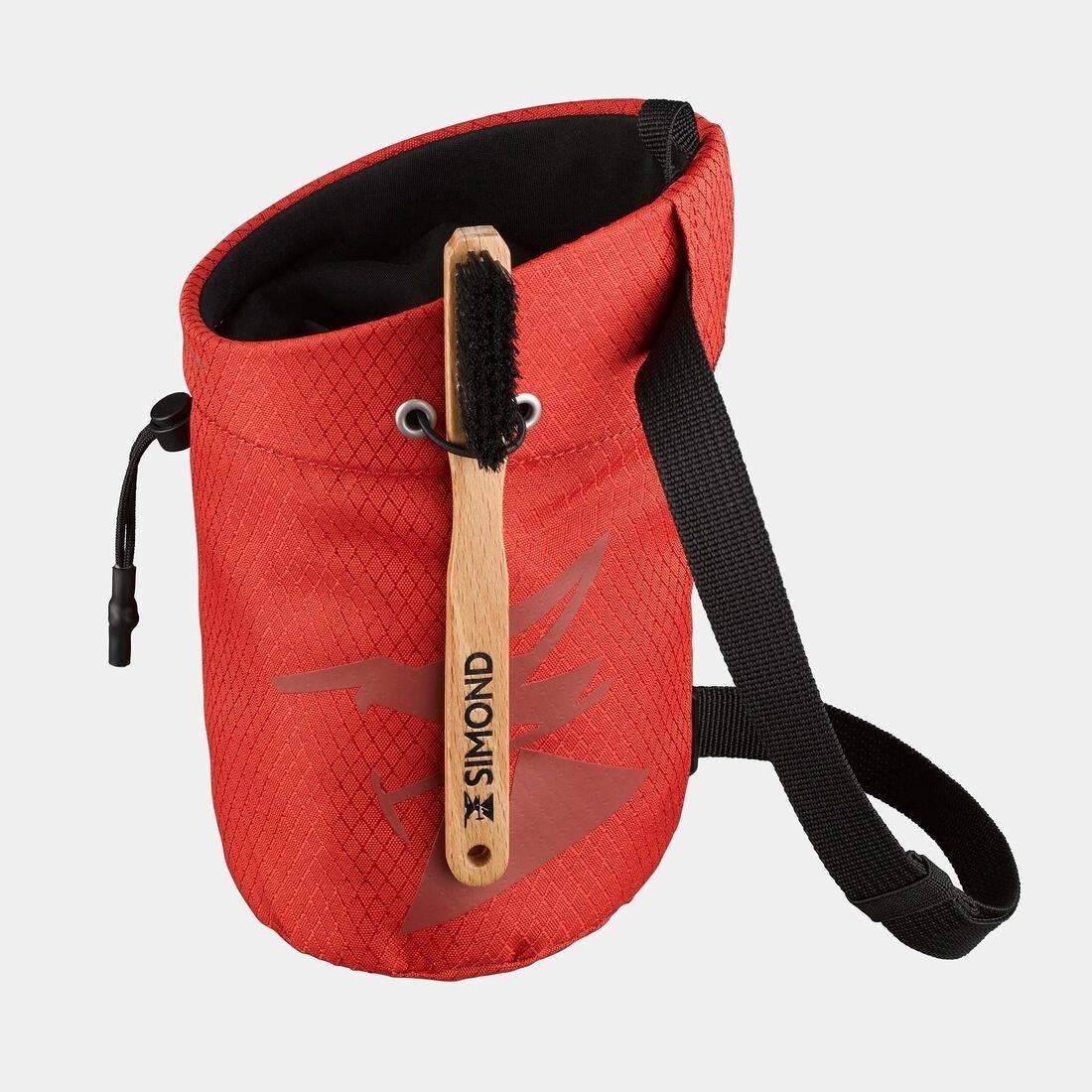 CLIMBING CHALK BAG EDGE, Red, No Color, large image number 5
