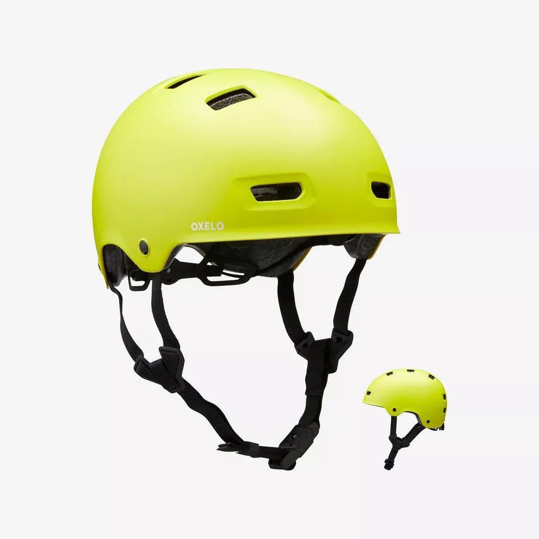 Skating Skateboarding Scootering Helmet - MF540, Yellow, No Color, medium