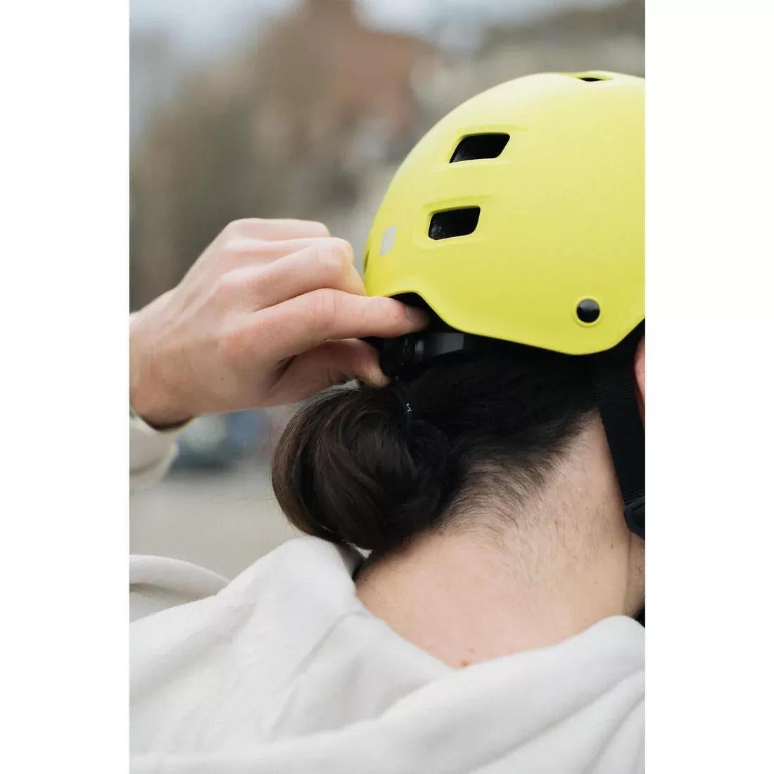 Skating Skateboarding Scootering Helmet - MF540, Yellow, No Color, large image number 10
