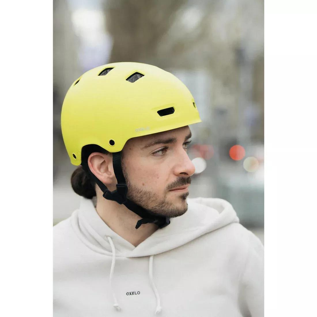 Skating Skateboarding Scootering Helmet - MF540, Yellow, No Color, large image number 11