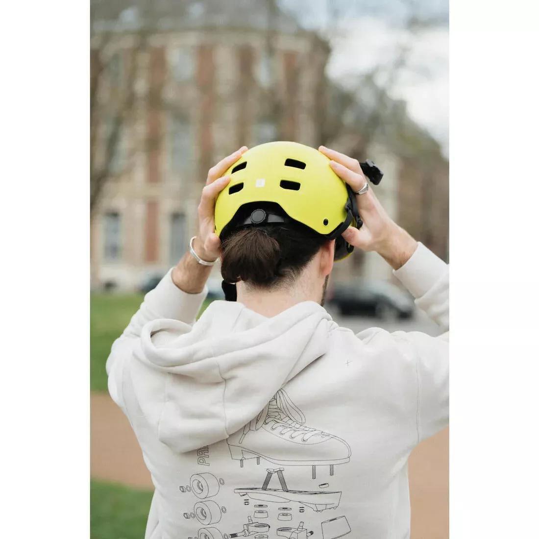 Skating Skateboarding Scootering Helmet - MF540, Yellow, No Color, large image number 12