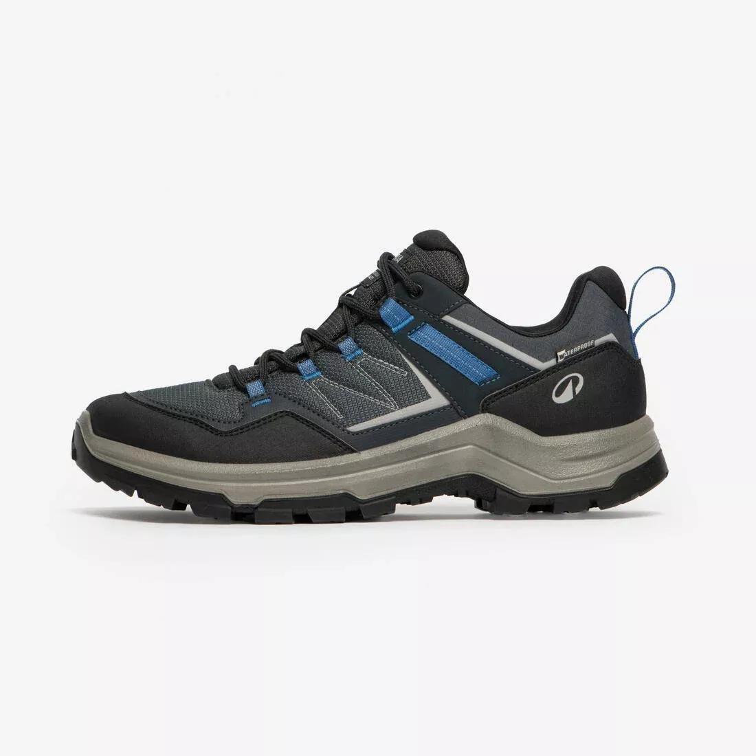 Men Low-Cut Waterproof Hiking Boots - MH100, Navy, No Color, large image number 0