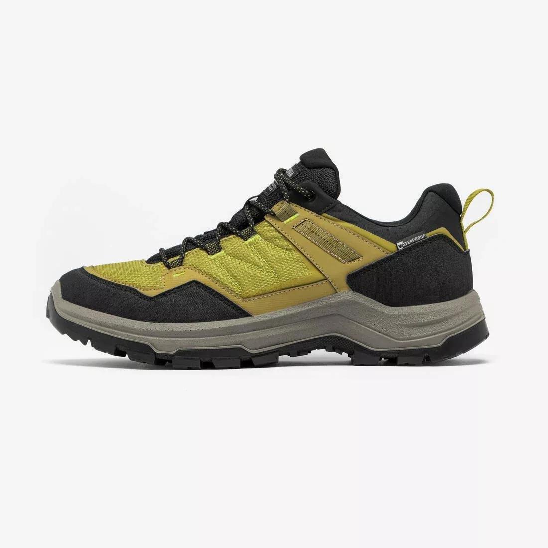Men Low-Cut Waterproof Hiking Boots - MH100, Navy, No Color, large image number 1