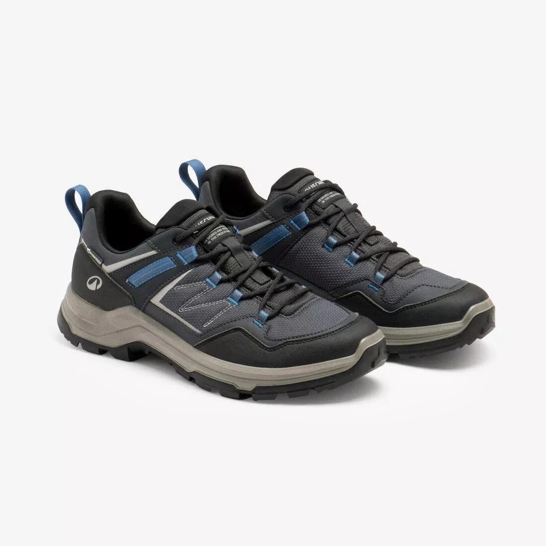 Men Low-Cut Waterproof Hiking Boots - MH100, Navy, No Color, large image number 2
