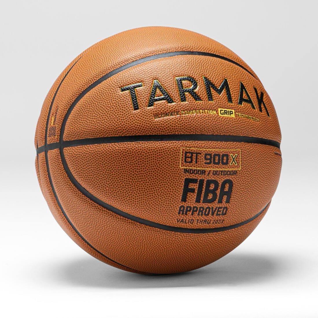 Size 7 FIBA Basketball BT900 Grip Touch - Orange, No Color, medium