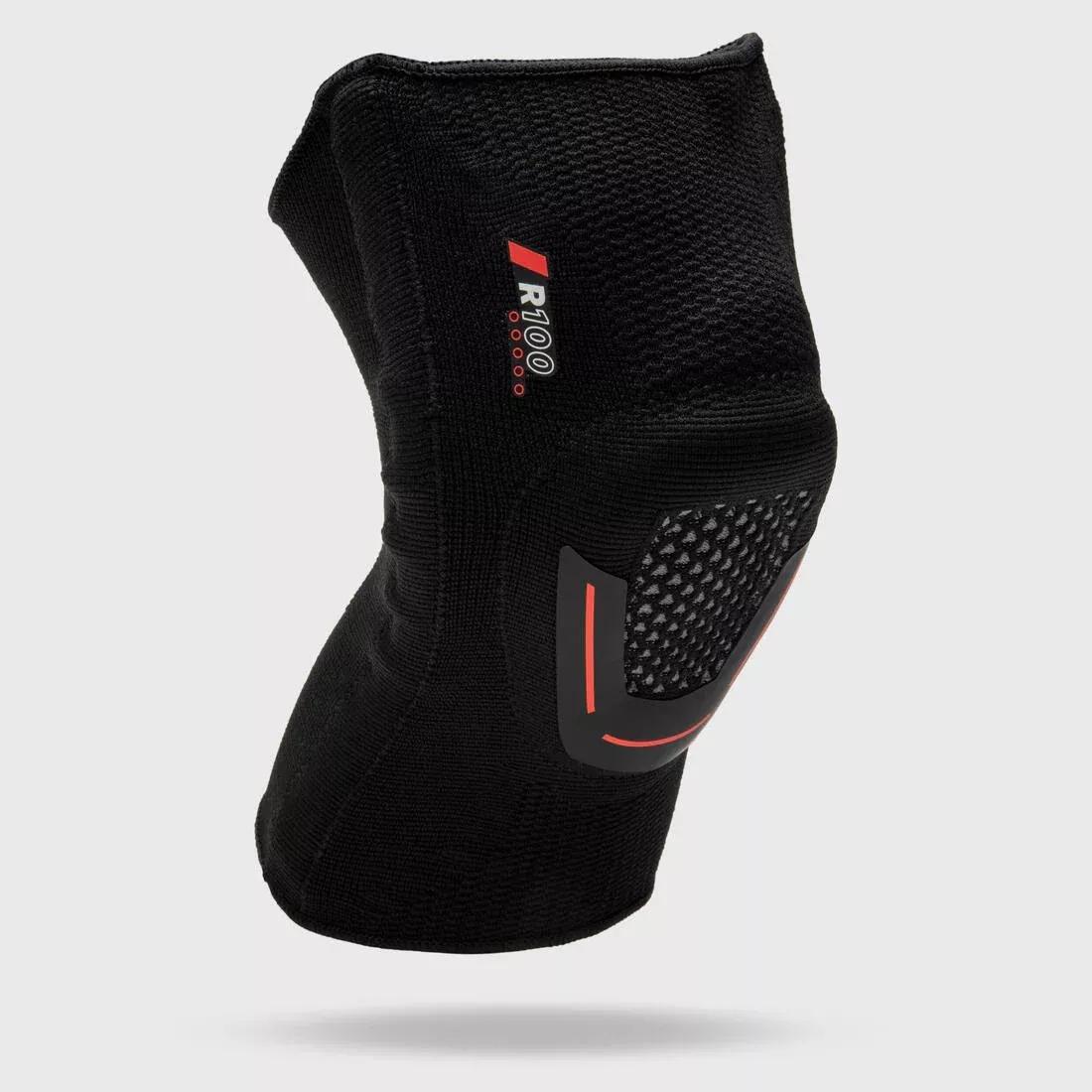 Adult Right/Left Kneecap Brace Strong - R100, Black, No Color, medium