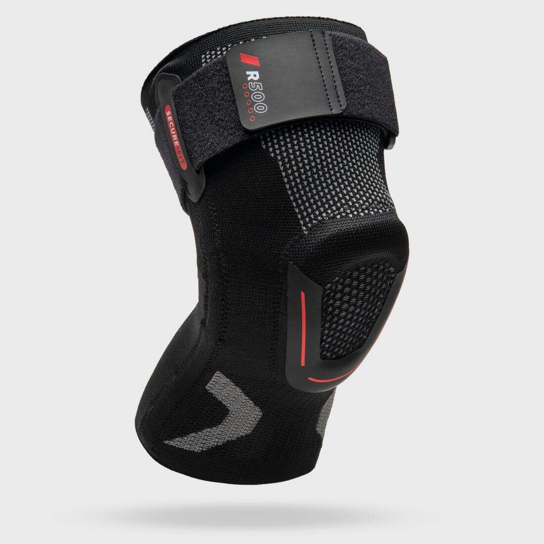 Unisex Right/Left Knee Ligament Brace - R500, Black, , medium