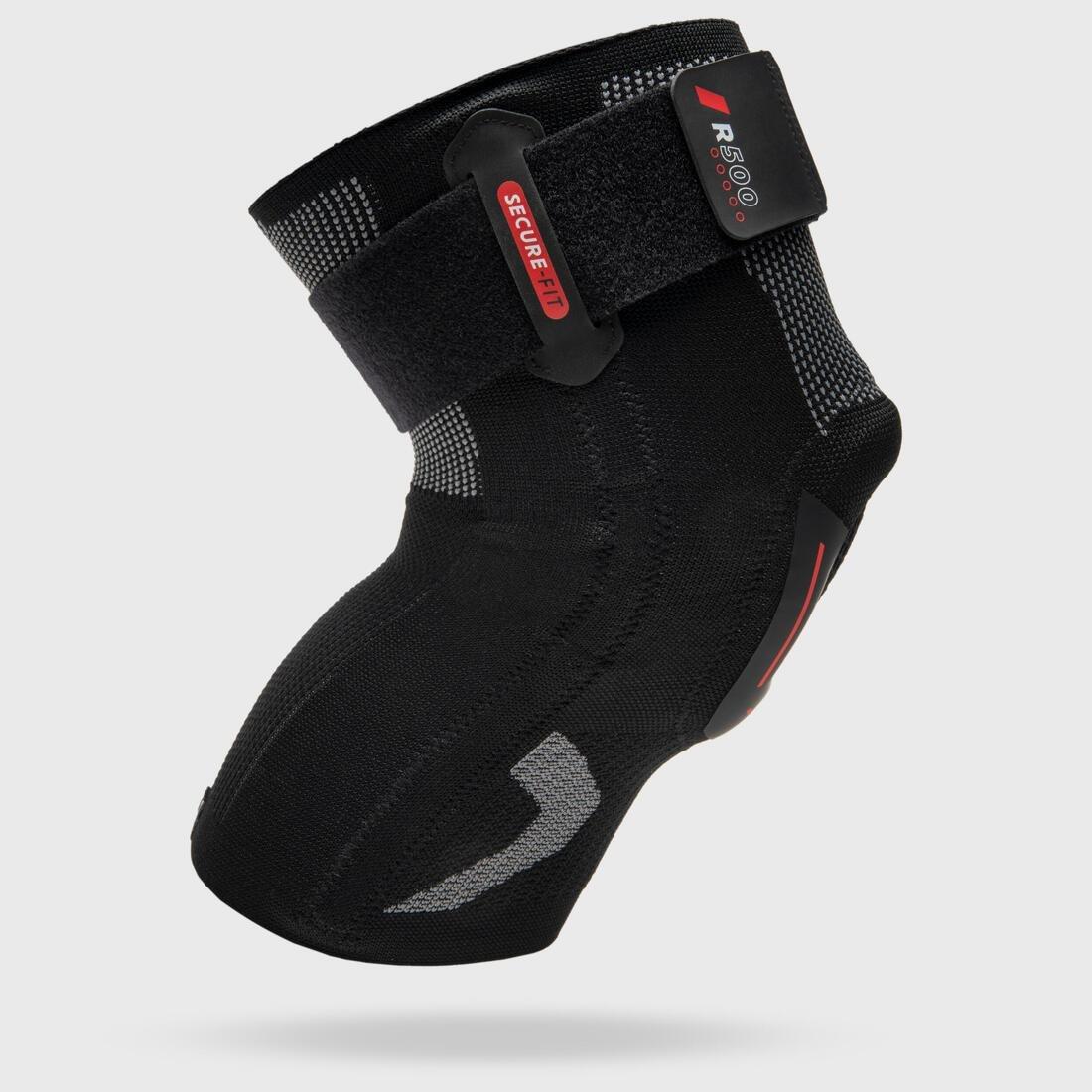 TARMAK - Unisex Right/Left Knee Ligament Brace - R500, Black