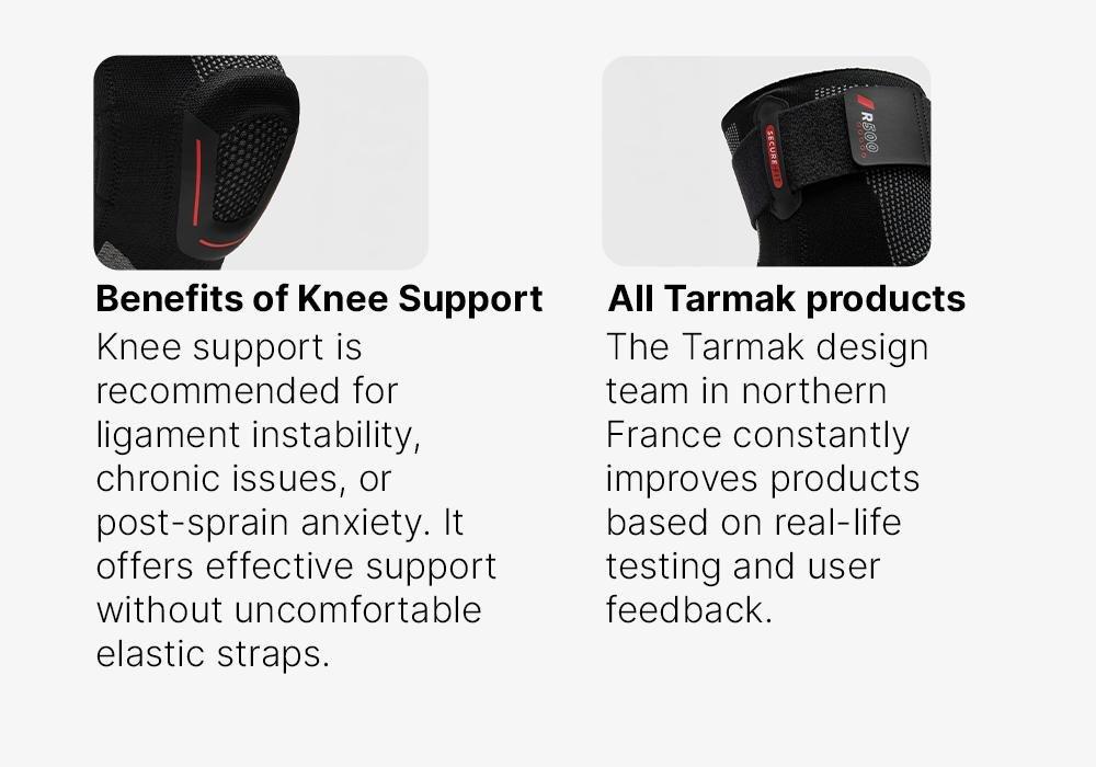 Unisex Right/Left Knee Ligament Brace - R500, Black, No Color, medium