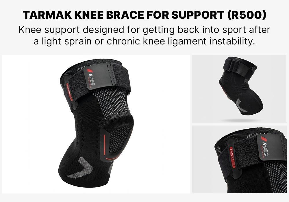 Unisex Right/Left Knee Ligament Brace - R500, Black, No Color, medium