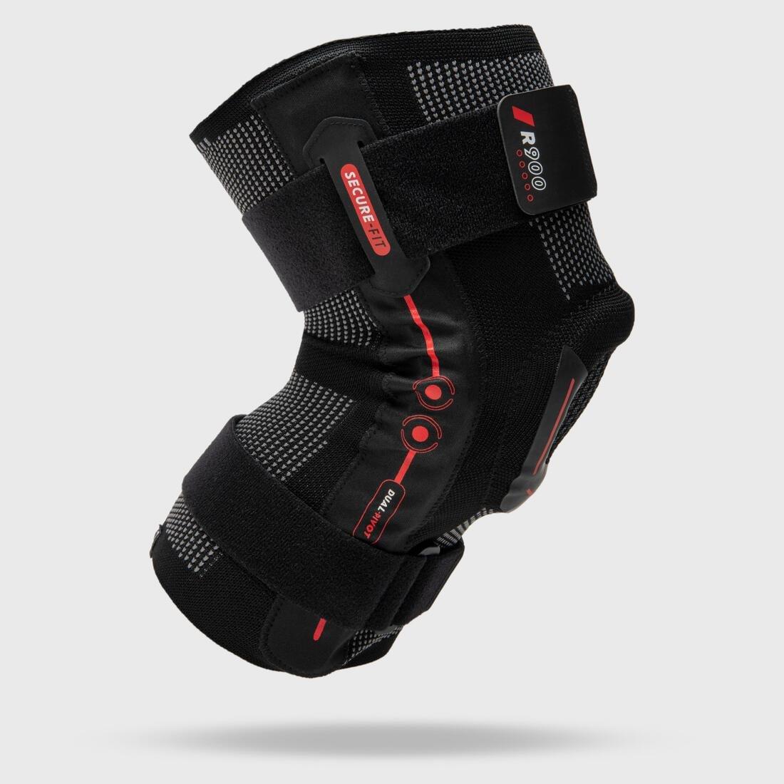 BLACK Adult Right/Left Knee Ligament Brace R900 - Black, No Color, medium