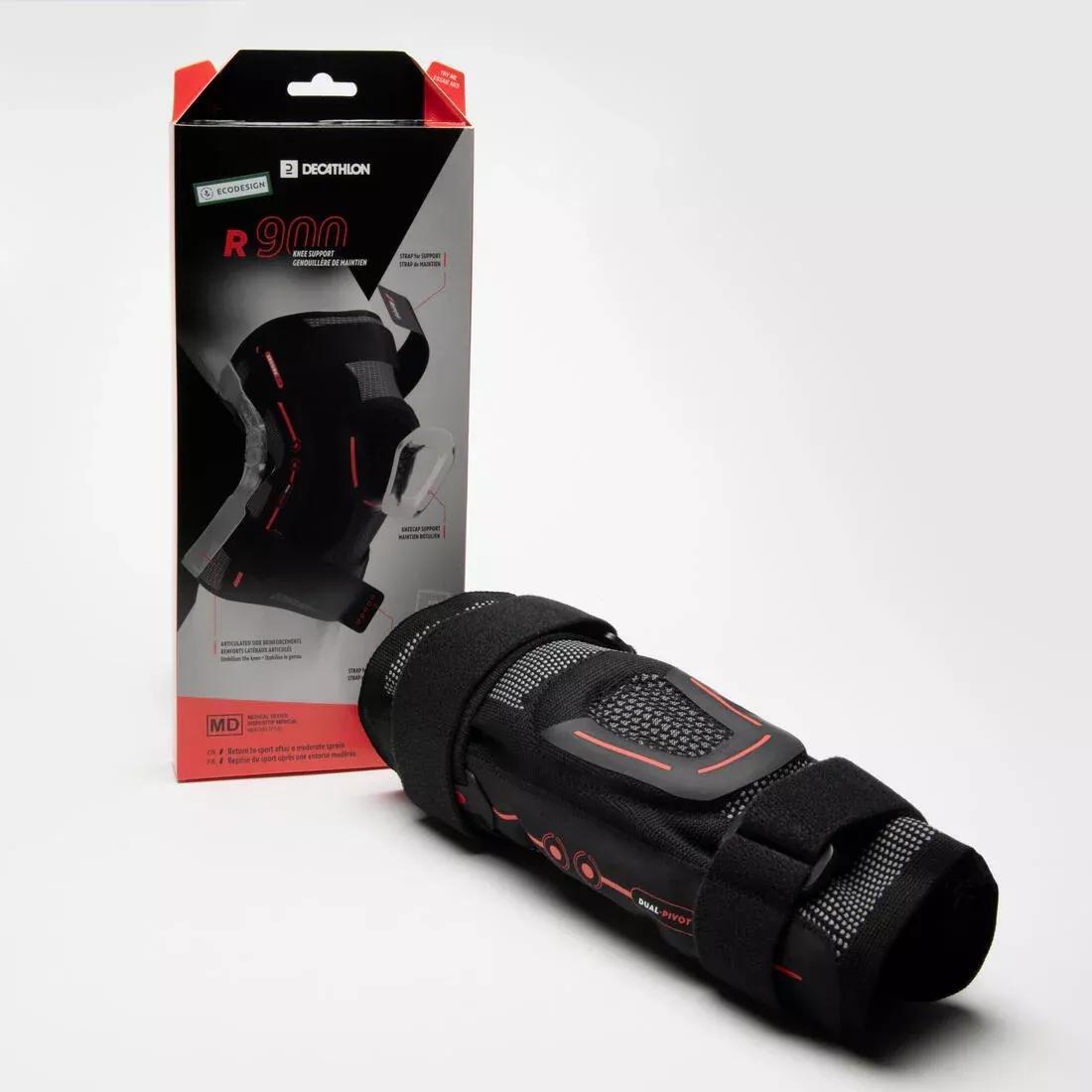 BLACK Adult Right/Left Knee Ligament Brace R900 - Black, , large image number 4