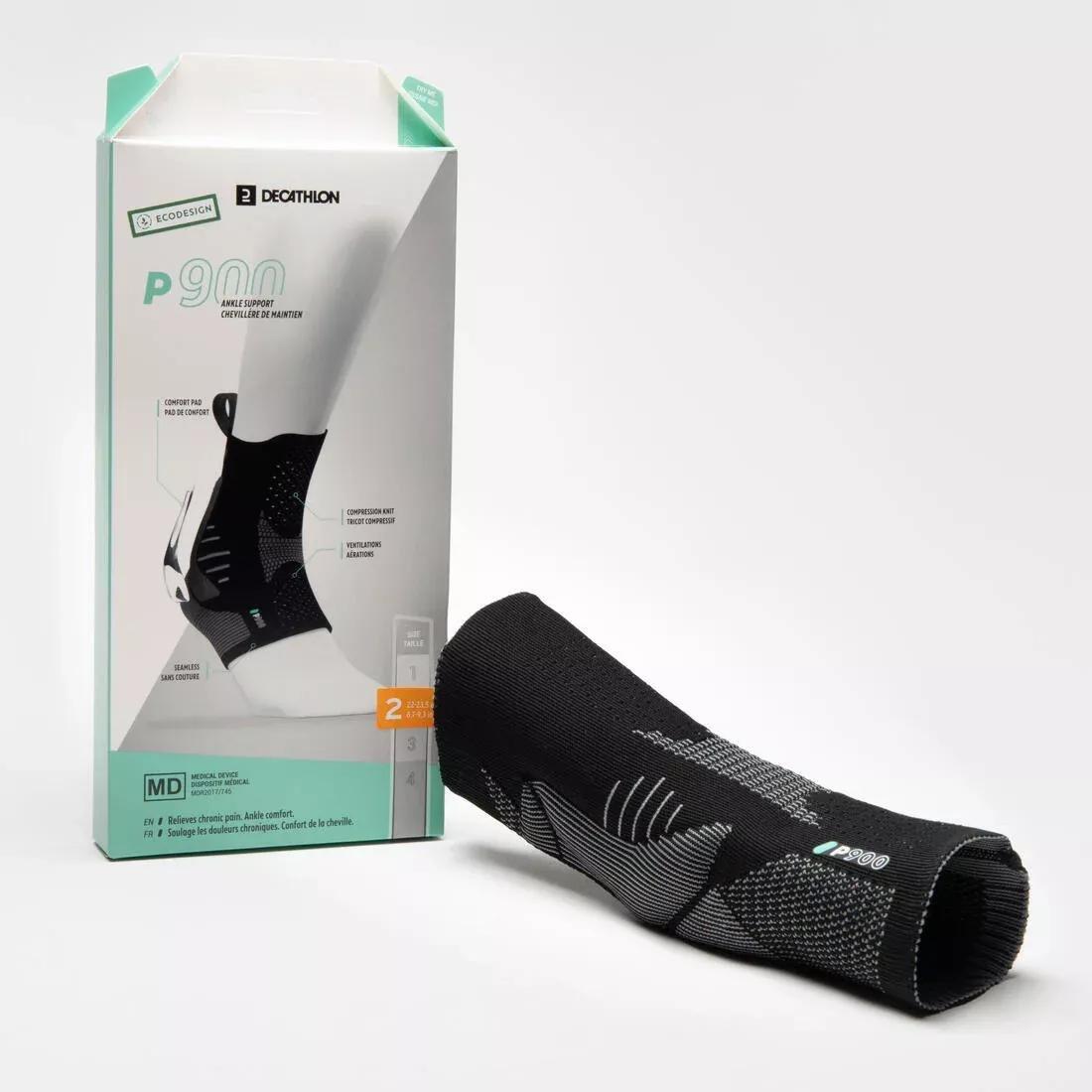 Unisex Ankle Brace - P900, Black, , large image number 2