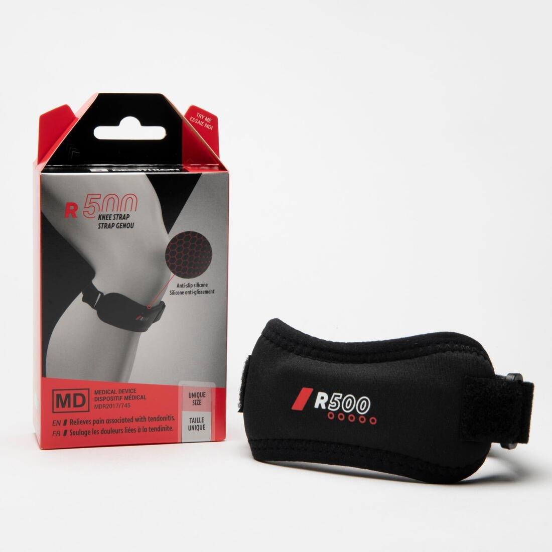 Unisex Knee Strap - R500, Black, No Color, large image number 3