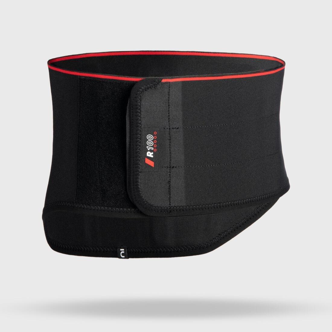 Unisex Lumbar Brace - R100, Black, No Color, medium