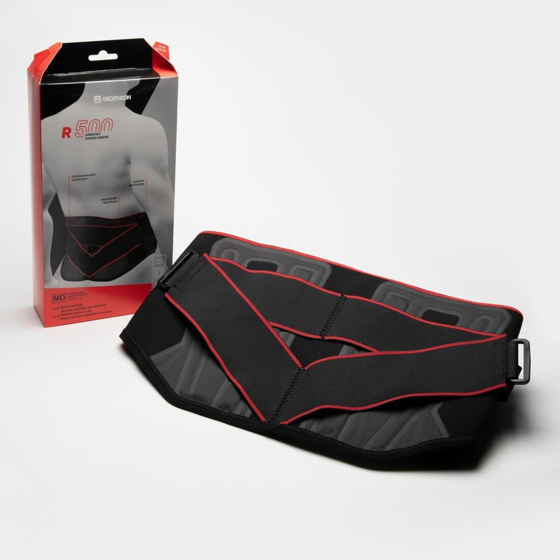 Unisex Lumbar Brace - R500, Black, No Color, medium