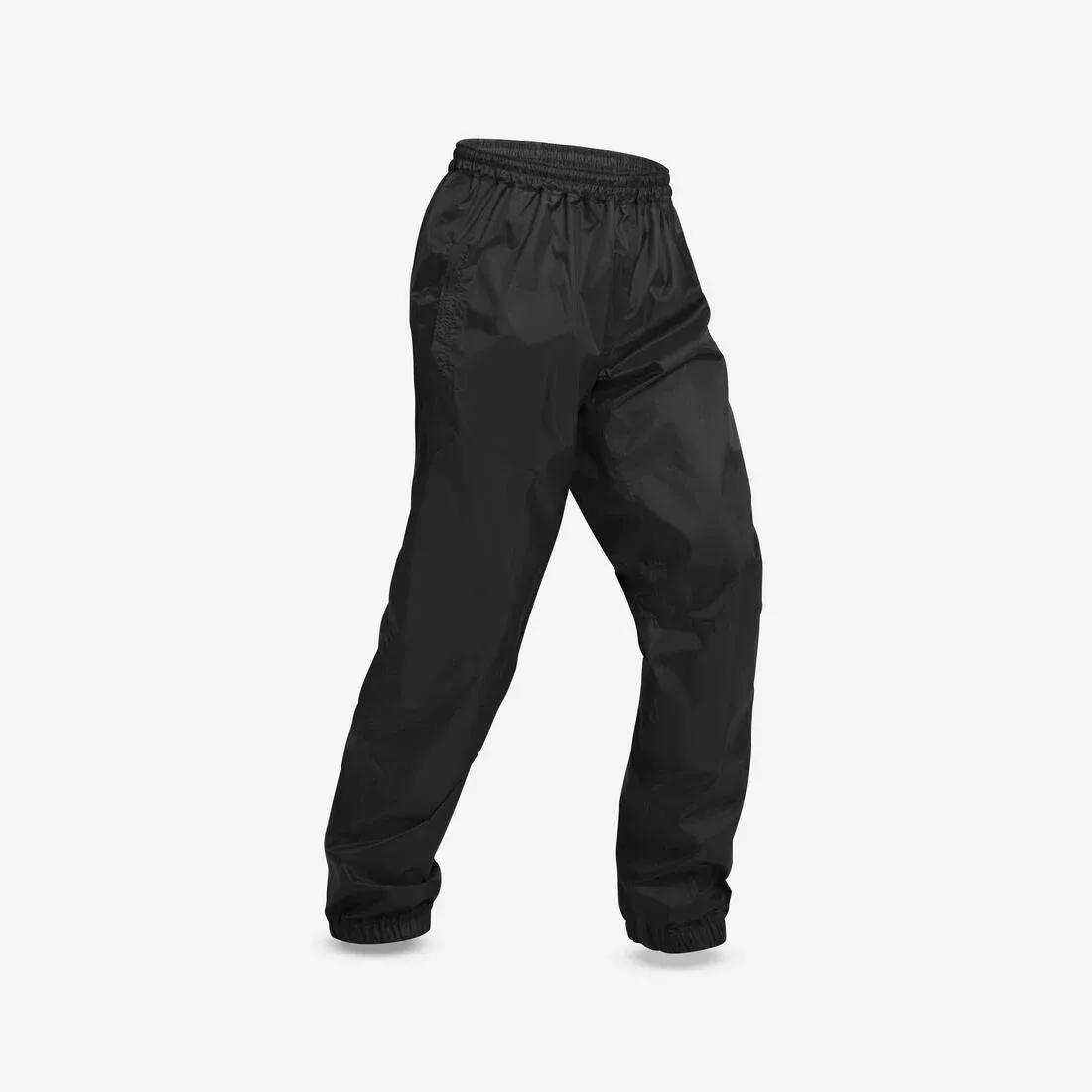 Men Waterproof Hiking Over Trousers - Nh500 Imper, Black, , large image number 0