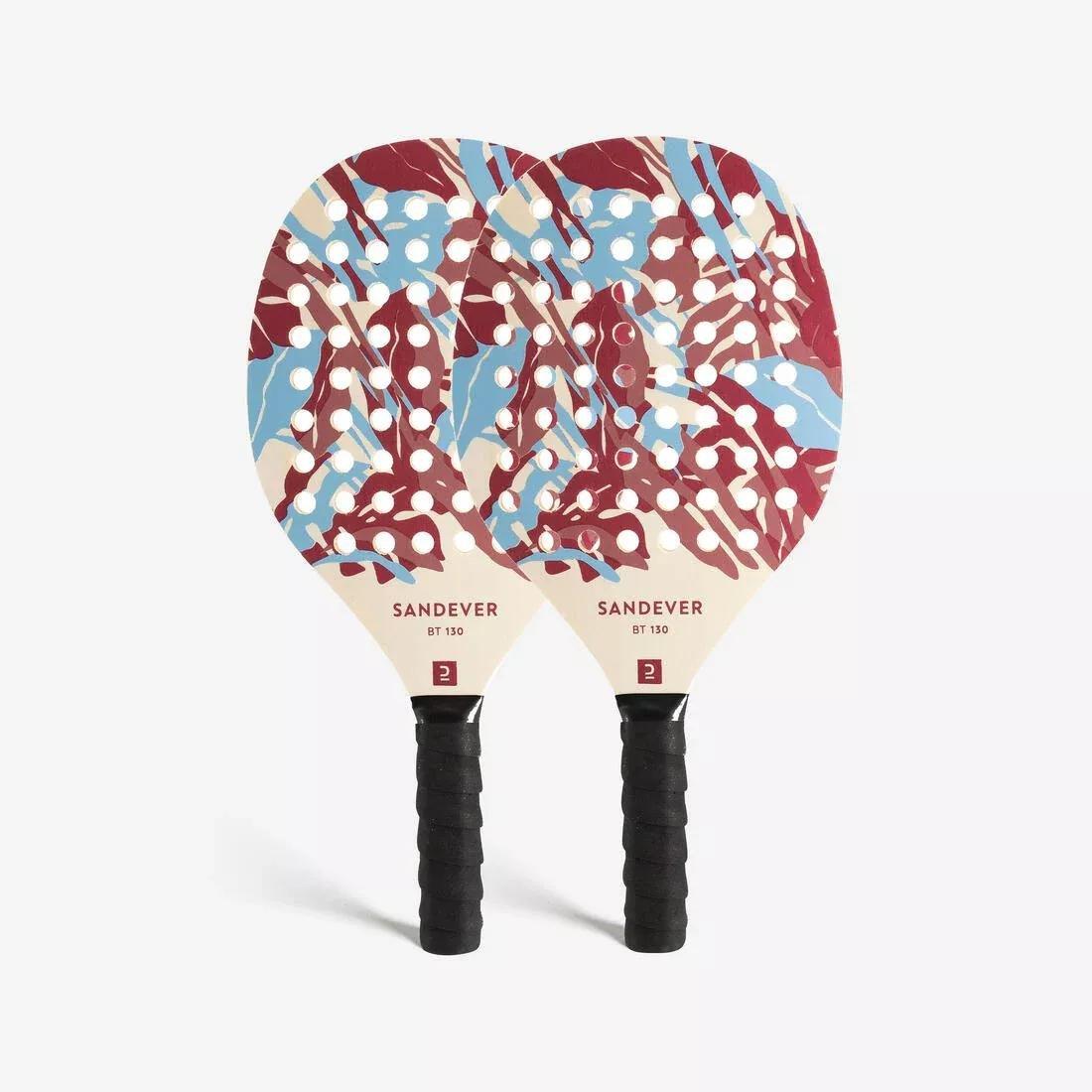 Beach Tennis Racket Set Experience, Red, No Color, medium