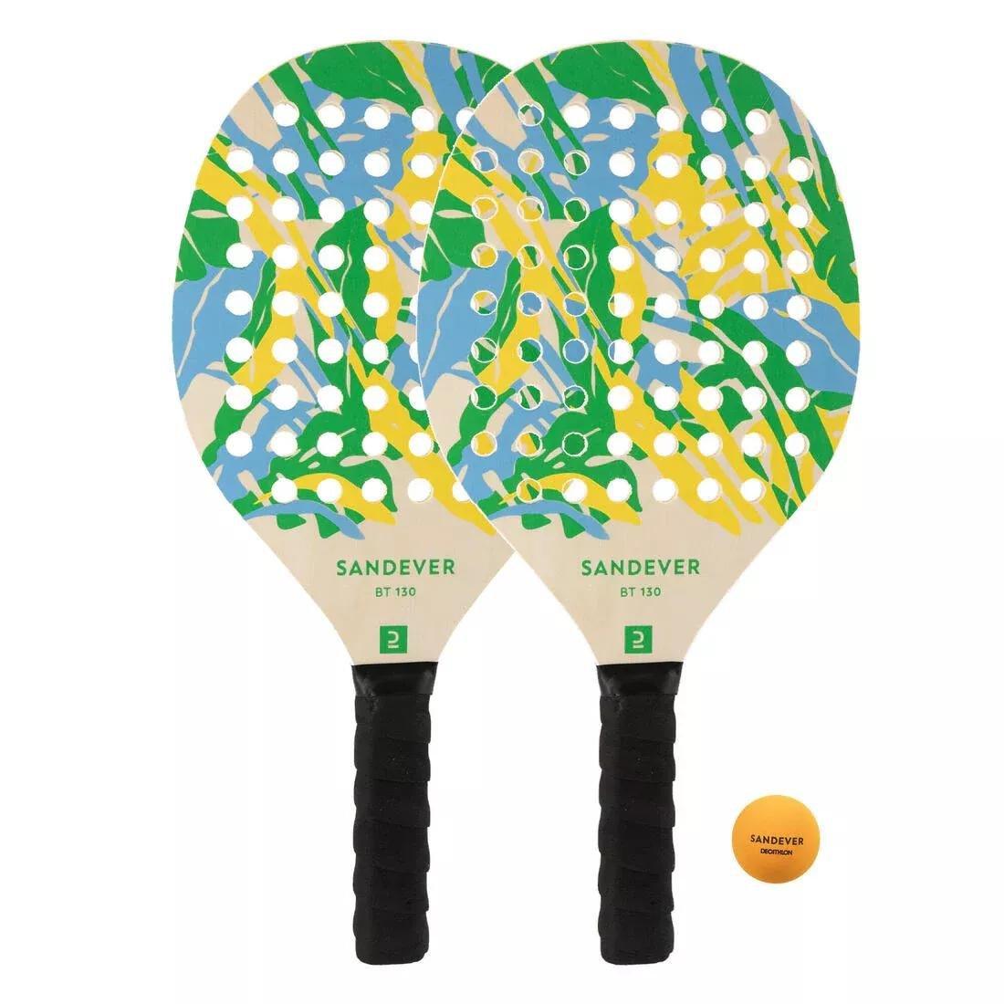 Beach Tennis Racket Set Experience, Green, No Color, large image number 1